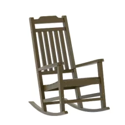 Flash Furniture Winston All-Weather Poly Resin Wood Rocking Chair -Outdoor Comfort Deals Store GUEST dbcb1b64 5314 44ae 8923 52585f257906