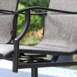 2pk Steel Patio 360 Swivel Padded Arm Chairs With Sling Seat & Back - Captiva Designs 9 2pk Steel Patio 360 Swivel Padded Arm Chairs With Sling Seat & Back - Captiva Designs -Outdoor Comfort Deals Store GUEST dbcb4458 eb3d 413d 8e07 d2c04511e0b2