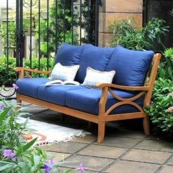 Abbington Teak Patio Sofa With Cushion - Cambridge Casual -Outdoor Comfort Deals Store GUEST dc671f45 addc 4263 b840 556c01cdb4c2