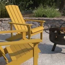 Merrick Lane Ayala 3 Piece Outdoor Leisure Set With Set Of 2 Poly Resin Adirondack Chairs And Star And Moon Iron Fire Pit -Outdoor Comfort Deals Store GUEST ddd18b99 3424 4ee7 bb6f 2e962bd5ac75