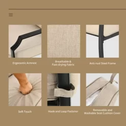 Costway 2 PCS Patio Loveseat With Coffee Table Outdoor Sofa Bench With Cushions -Outdoor Comfort Deals Store GUEST dfc4b7e7 43fd 4145 8bd7 d7c956bd05df