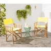 Laguna Director Chair (Set Of 2) - Natural/Yellow - Safavieh