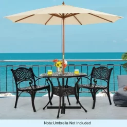 Costway 3 PCS Patio Dining Bistro Set Cast Aluminum Round Patio Table W/Chairs -Outdoor Comfort Deals Store GUEST e121784d 5c64 4982 acbc 3b34b0c15b5f
