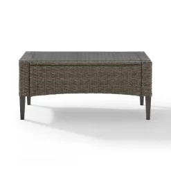 Rockport Outdoor Wicker Coffee Table - Crosley -Outdoor Comfort Deals Store GUEST e27a707e 8a57 4331 9a83 7f2879f9dbac