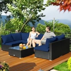 Costway 7PCS Patio Rattan Sofa Set Sectional Conversation Furniture Set Garden -Outdoor Comfort Deals Store GUEST e37a9ec5 a387 4262 af89 4cbf6b2deda9