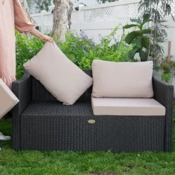 Barton 2 Person Madison Outdoor Patio Wicker Sofa Set Love Seat W/ Seat Cushion -Outdoor Comfort Deals Store GUEST e4592c52 4f11 48fb bd5e f97b920da5ea