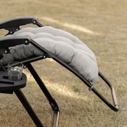 Outsunny Padded Zero Gravity Chair, Folding Recliner Chair, Patio Lounger With Cup Holder, Cushion For Outdoor, Patio, Deck, And Poolside, Gray -Outdoor Comfort Deals Store GUEST e4d6f05e 17eb 44b9 aa0c eaba675b3d7d