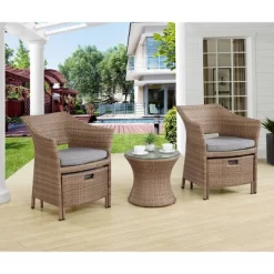 Kokoli 5pc Conversation Set - Brown - Alaterre Furniture -Outdoor Comfort Deals Store GUEST e7340512 40a0 497b 822e 928ed49f4ed0