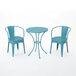 Colmar 3pc Cast Iron Patio Bistro Set - Christopher Knight Home