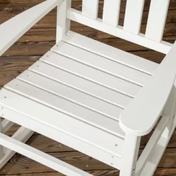Outsunny 2 Pc Outdoor Rocking Chair, Traditional Slatted Porch Rocker With Armrests, Waterproof HDPE, White 8 Outsunny 2 Pc Outdoor Rocking Chair, Traditional Slatted Porch Rocker With Armrests, Waterproof HDPE, White -Outdoor Comfort Deals Store GUEST e9412b34 f98b 49eb 8f11 14be7dc16a2a