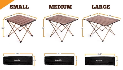 Alpcour Compact Folding Camping Table - Lightweight Aluminum Portable Side Table 8 Alpcour Compact Folding Camping Table - Lightweight Aluminum Portable Side Table - Image 8