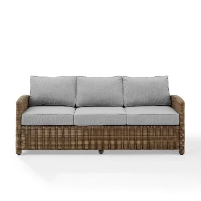 Bradenton Outdoor Wicker Sofa - Crosley 6 Bradenton Outdoor Wicker Sofa - Crosley - Image 6