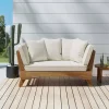 Serene Outdoor Acacia Wood Expandable Daybed With Cushions - Teak/Beige/Khaki - Christopher Knight Home