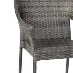 Emma And Oliver All-Weather Indoor/Outdoor Stacking Patio Dining Chair With Steel Frame And Weather Resistant PE Rattan -Outdoor Comfort Deals Store GUEST ebb0b05c 90f6 402c b303 64c8ffff2612