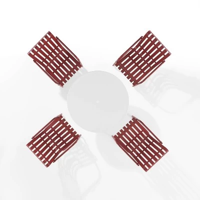 Gracie 5pc Outdoor Metal Dining Set With Table & 4 Armchairs - Crosley 6 Gracie 5pc Outdoor Metal Dining Set With Table & 4 Armchairs - Crosley - Image 6