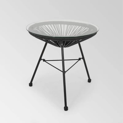 Nusa 3pc Faux Rattan Chat Set - Christopher Knight Home 4 Nusa 3pc Faux Rattan Chat Set - Christopher Knight Home - Image 4