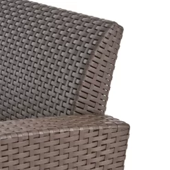 Bedrock 3pc Faux Wicker Chat Set With Fire Pit - Brown/Beige - Christopher Knight Home -Outdoor Comfort Deals Store GUEST ed494e13 ec2e 40eb b242 c94953cd564f