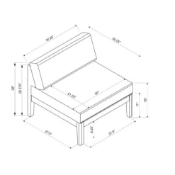 Summerlyn Middle Chair - Linon -Outdoor Comfort Deals Store GUEST f029f24a 215b 4ca7 8f5a 8c83ee21aa51