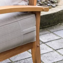 Caterina Teak Patio Sofa With Cushion - Beige - Cambridge Casual 16 Caterina Teak Patio Sofa With Cushion - Beige - Cambridge Casual -Outdoor Comfort Deals Store GUEST f0699cc9 b204 4d7a 9841 4079a192b64c