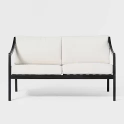 Saracina Home Mid-Century Modern Slatted Acacia Outdoor Bench With Cushions -Outdoor Comfort Deals Store GUEST f159d085 5aa2 453a a258 0e99b25d8120