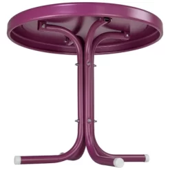 Northlight 22" Outdoor Retro Tulip Side Table, Purple -Outdoor Comfort Deals Store GUEST f16c12cf ebfc 4891 b1ea fe66fb94ebda