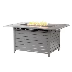 Oakland Living Aluminum Rectangle 48" X 36" 55000 BTUs Propane Outdoor Patio Dining Table With Fire Pit Glass With Two Covers -Outdoor Comfort Deals Store GUEST f30f7df3 1020 44fb 830a c81e2ea2b7ff