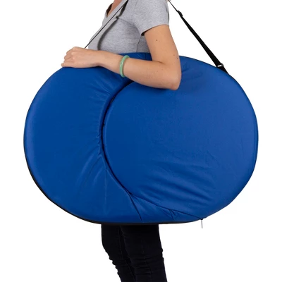 Stansport Go Anywhere Multi Fold Padded Chair 200 LBS Weight Capaciity - Blue 2 Stansport Go Anywhere Multi Fold Padded Chair 200 LBS Weight Capaciity - Blue - Image 2