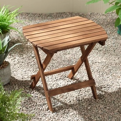 Teal Island Designs Monterey 20" Wide Natural Wood Outdoor Side Table For Garden Yard Patio Deck Balcony Shed Front Porch 1 Teal Island Designs Monterey 20" Wide Natural Wood Outdoor Side Table For Garden Yard Patio Deck Balcony Shed Front Porch