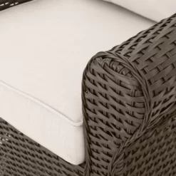 Amaya 5pc Outdoor 4 Wicker Swivel Chair & Fire Pit Set - Dark Brown/Beige/Matte Black - Christopher Knight Home -Outdoor Comfort Deals Store GUEST f82de802 6b29 4fcf bcb8 920b668a4aed