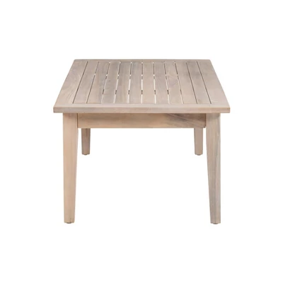 Linon Acacia Rectangle Melita Coffee Table Natural 3 Linon Acacia Rectangle Melita Coffee Table Natural - Image 3