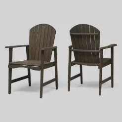 2pk Malibu Acacia Wood Patio Adirondack Dining Chairs - Christopher Knight Home -Outdoor Comfort Deals Store GUEST f92dc701 2648 45b8 b402 76c9f920241c