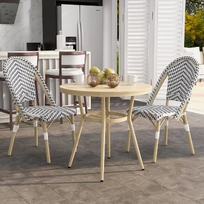 3pc Arna Patio Set With 32" Round Dining Table - MiBasics 9 3pc Arna Patio Set With 32" Round Dining Table - MiBasics - Image 9