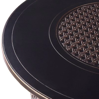 Oakland Living 5pc Deep Seating Swivel Aluminum Outdoor Patio Fire Pit Dining Set With Round Fire Table Copper 8 Oakland Living 5pc Deep Seating Swivel Aluminum Outdoor Patio Fire Pit Dining Set With Round Fire Table Copper - Image 8