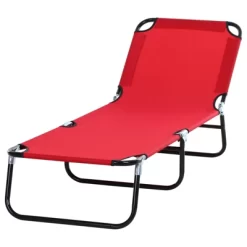 Outsunny Portable Outdoor Sun Lounger, Lightweight Folding Chaise Lounge Chair W/ 5-Position Adjustable Backrest For Beach, Poolside And Patio -Outdoor Comfort Deals Store GUEST fe3c92a7 e696 4eb7 b0df 4fe5a1b8358d