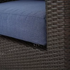 Darius 5pc Outdoor Set With 4 Wicker Swivel Chairs & Fire Pit Set - Brown/Navy/Hammered Bronze - Christopher Knight Home 12 Darius 5pc Outdoor Set With 4 Wicker Swivel Chairs & Fire Pit Set - Brown/Navy/Hammered Bronze - Christopher Knight Home -Outdoor Comfort Deals Store GUEST fe63134c 167f 4023 9e88 b6984e5be54a